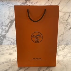 Authentic, medium Hermes shopping bag
